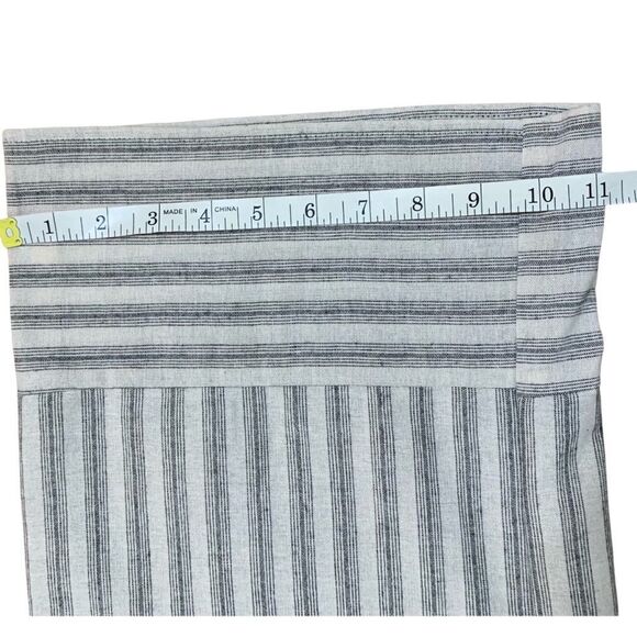 NWT Gilli Wide Leg, Linen Blend Striped Ankle Pants - Picture 12 of 13